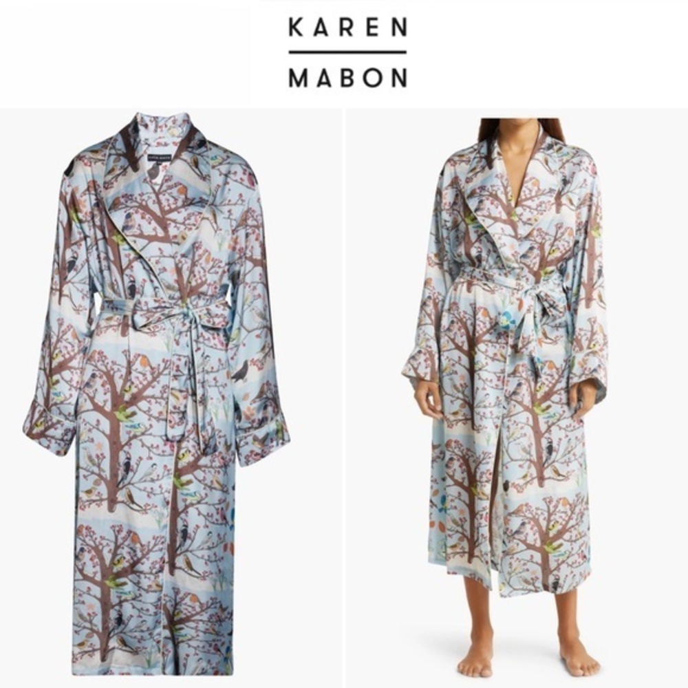Karen Mabon Winter Birds Long Robe S/M 170$